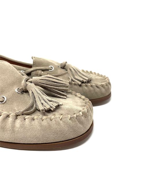 Mocassino donna con nappine IL LACCIO | 700VELOURSAND
